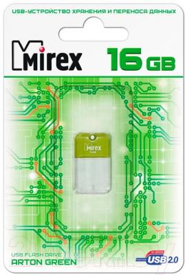 Usb flash накопитель Mirex Arton Green 16GB (13600-FMUAGR16)