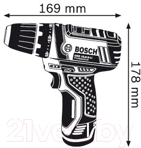 Профессиональная дрель-шуруповерт Bosch GSR 10.8-2-LI Professional (0.601.241.00C)