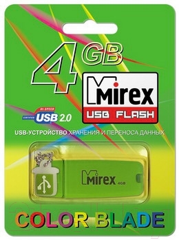 Usb flash накопитель Mirex Chromatic Green 4GB (13600-FMUCHG04)