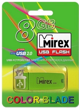 Usb flash накопитель Mirex Chromatic Green 8GB (13600-FMUCHG08)