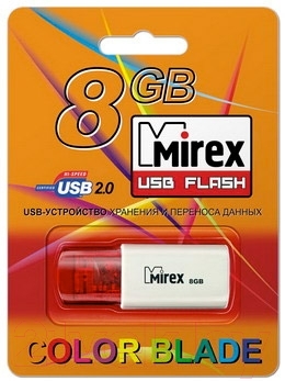 Usb flash накопитель Mirex Click Red 8GB (13600-FMURDC08)