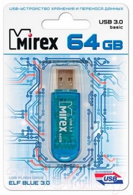 Usb flash накопитель Mirex Elf Blue 64GB (13600-FM3BEF64)