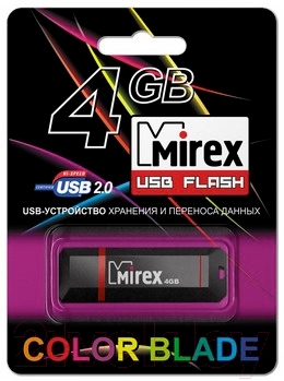 Usb flash накопитель Mirex Knight Black 4GB (13600-FMUKNT04)