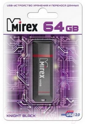 Usb flash накопитель Mirex Knight Black 64GB (13600-FMUKNT64)