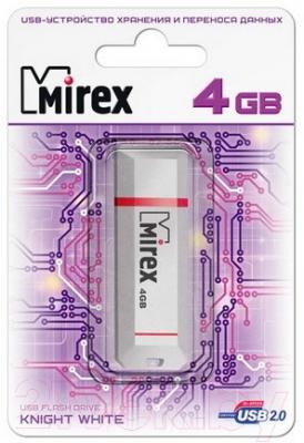 Usb flash накопитель Mirex Knight White 4GB (13600-FMUKWH04)