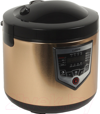 Мультиварка Lumme LU-1446 Chef Pro (черный/золото) - вид спереди