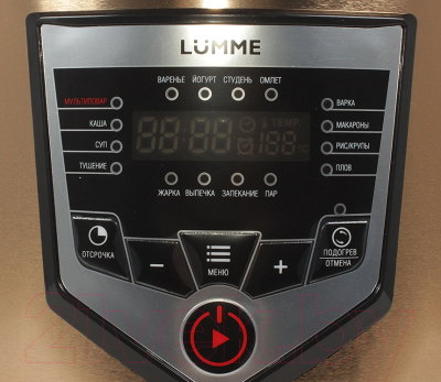 Мультиварка Lumme LU-1446 Chef Pro (черный/золото) - панель