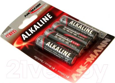 Комплект батареек Ansmann Alkaline-Red-1.5V-AA-BL4 / 5015563 (4шт)