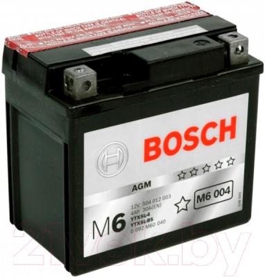 Мотоаккумулятор Bosch M6 YTX5L-4/YTX5L-BS 004 504012003 / 0092M60040 (4 А/ч)
