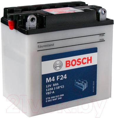 Мотоаккумулятор Bosch M4 YB7-A 508013008 (8 А/ч)
