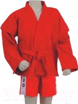 Кимоно для самбо No Brand 3131 150 (красный)