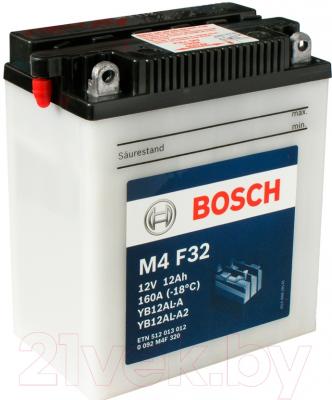 Мотоаккумулятор Bosch M4 YB12AL-A/YB12AL-A2 512013012 (12 А/ч)
