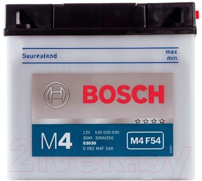 Мотоаккумулятор Bosch M4 53030 530030030 / 0092M4F540 (30 А/ч)
