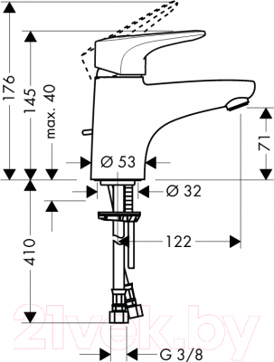 Смеситель Hansgrohe Metropol E 14070000