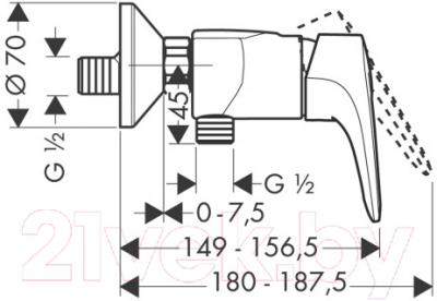 Смеситель Hansgrohe Metropol E 14670000