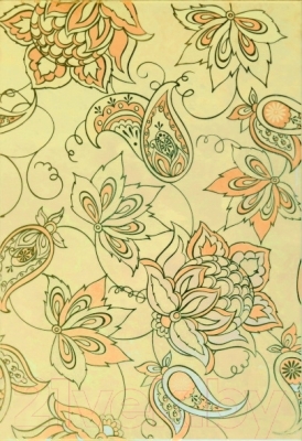 Декоративная плитка Керамин Панно Аксель 3с цветок (275x400)