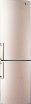 Холодильник с морозильником LG GA-B489ZECL