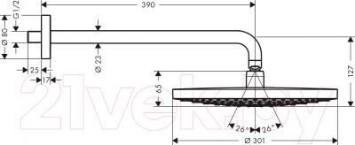 Верхний душ Hansgrohe Raindance Select 27378400