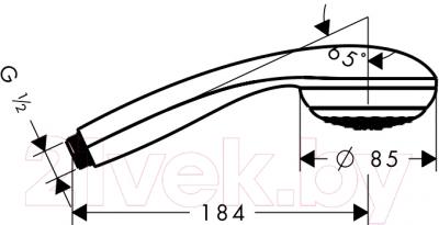 Лейка ручного душа Hansgrohe Crometta 85 1jet 28585000