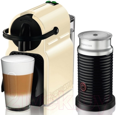 Капсульная кофеварка DeLonghi Inissia Vanilla Cream Aeroccino EN80.CWAE