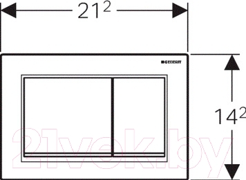 Кнопка для инсталляции Geberit Omega 30 115.080.KJ.1 - схема