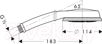 Лейка ручного душа Hansgrohe Croma Classic 100 Multi 28539000