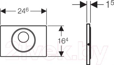 Кнопка для инсталляции Geberit Sigma 10 115.890.SN.5 - схема