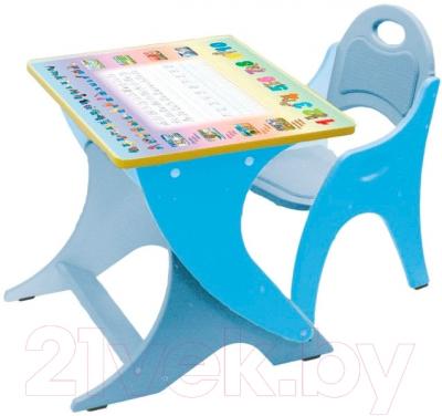 Комплект мебели с детским столом Tech Kids Буквы-Цифры 14-395 (голубой/сизый)