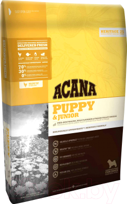 Сухой корм для собак Acana Heritage Puppy & Junior (11.4кг)