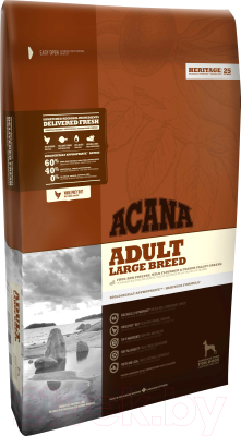 Сухой корм для собак Acana Heritage Adult Large Breed (11.4кг)
