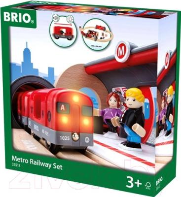 Железная дорога игрушечная Brio Метрополитен 33513