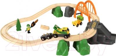 Железная дорога игрушечная Brio На лесопилке 33789