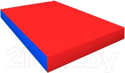 Гимнастический мат Зубрава 0.5x0.6x0.1 (красный/синий)