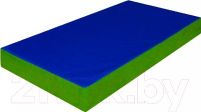 Гимнастический мат Зубрава 0.5x0.6x0.1 (синий/зеленый)