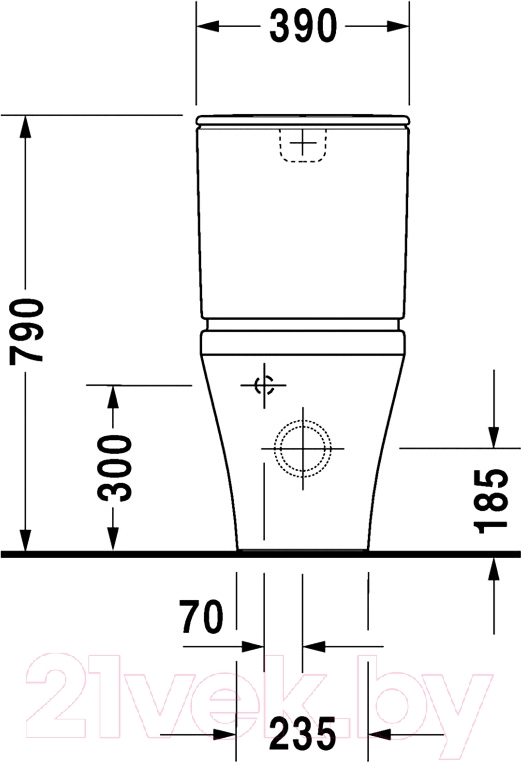 Унитаз напольный Duravit DuraStyle 2155090000