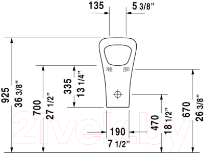 Писсуар Duravit DuraStyle Dry 2808300000