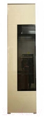 Шкаф-пенал с витриной Black Red White Drift S145-REG1W/20/6