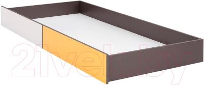 Ящик под кровать Black Red White Graphic S202-SZU (серый вольфрам/бел. блеск/желтый)