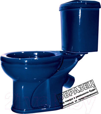 Унитаз напольный Оскольская керамика Дора (синий)