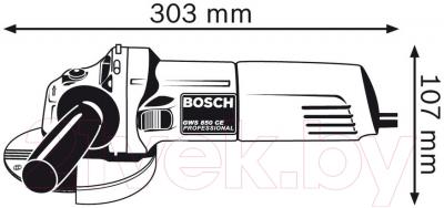 Профессиональная угловая шлифмашина Bosch GWS 850 CE Professional (0.601.378.793)