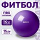 Фитбол гладкий Sundays Fitness IR97402-75 (фиолетовый) - 