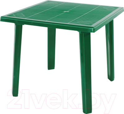 Стол пластиковый Эльфпласт Верона квадратный (зеленый)