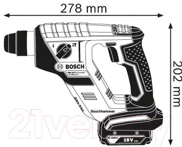Профессиональный перфоратор Bosch GBH 18 V-LI Compact Professional (0.611.905.302)