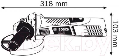 Профессиональная угловая шлифмашина Bosch GWS 7-125 (0.601.388.108)
