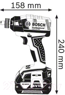 Профессиональный гайковерт Bosch GDX 18 V-EC Professional (0.601.9B9.100)