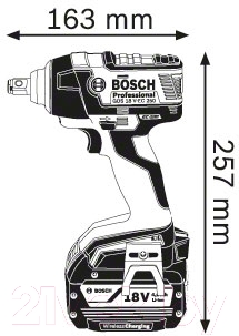 Профессиональный гайковерт Bosch GDS 18 V-EC 250 Professional (0.601.9D8.120)