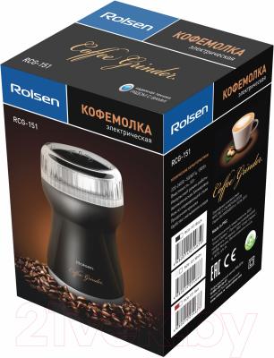 Кофемолка Rolsen RCG-151 (черный)