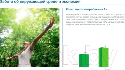 Изображение товара Холодильник с морозильником Beko RCNK356E20B