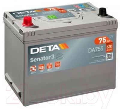 Автомобильный аккумулятор Deta Senator3 DA755 (75 А/ч)