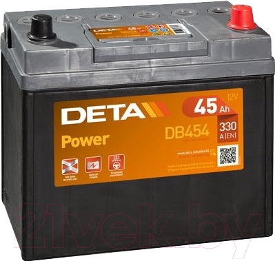 Автомобильный аккумулятор Deta Power DB454 (45 А/ч)